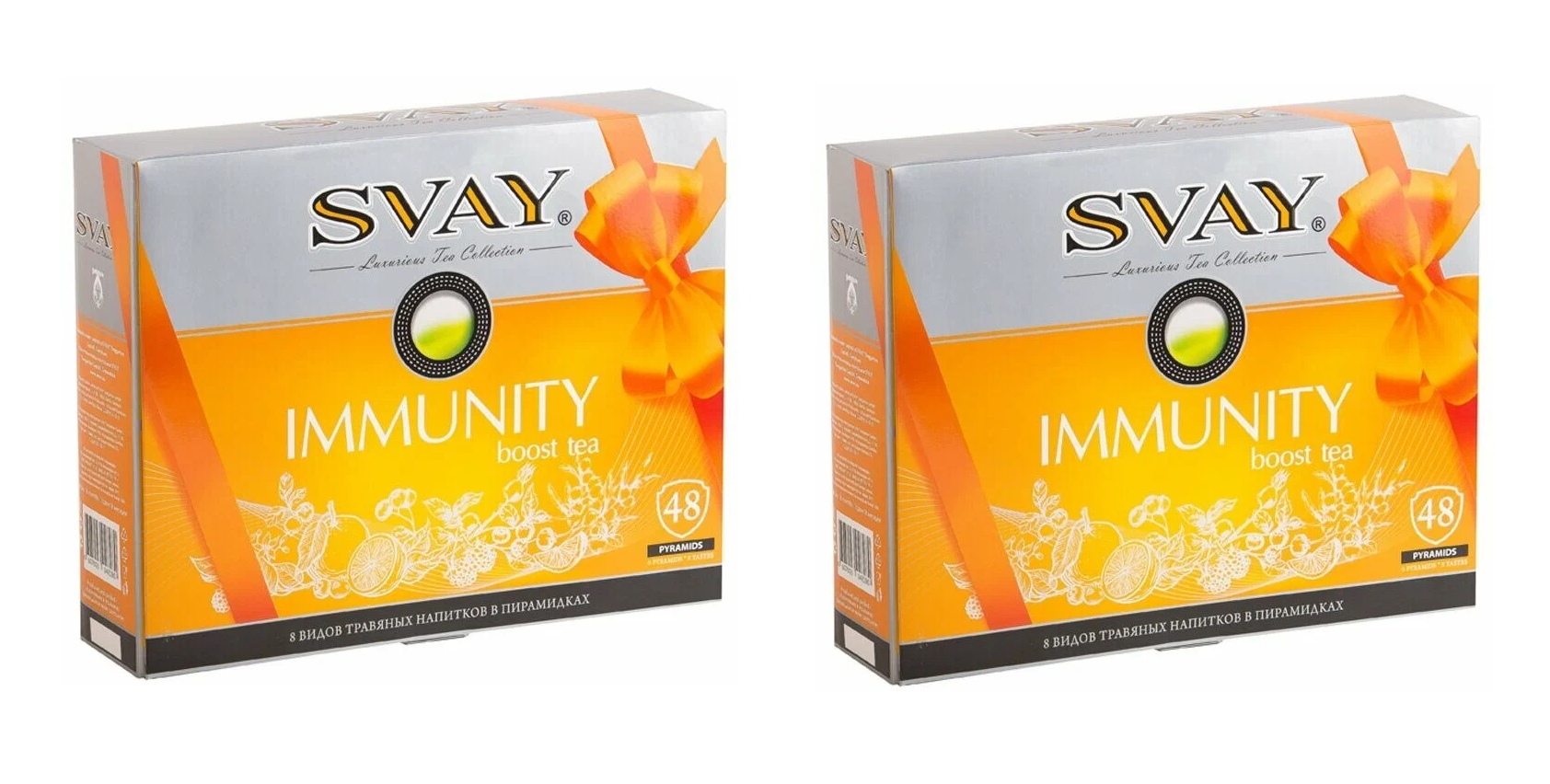 

Чай черный Svay Immunity boost tea, 48 пак, 2 упаковки