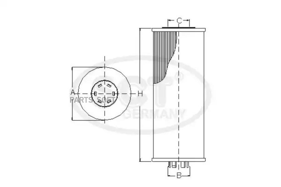 SCT SH 4082 P Масляный фильтр SH4082P