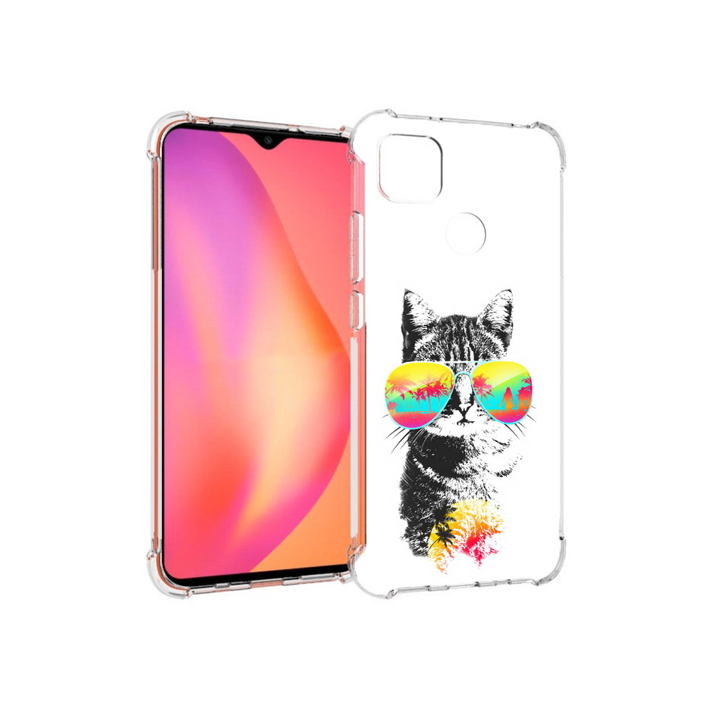 

Чехол MyPads Tocco для Xiaomi Redmi 9C крутой кот (PT152115.265.425), Прозрачный, Tocco
