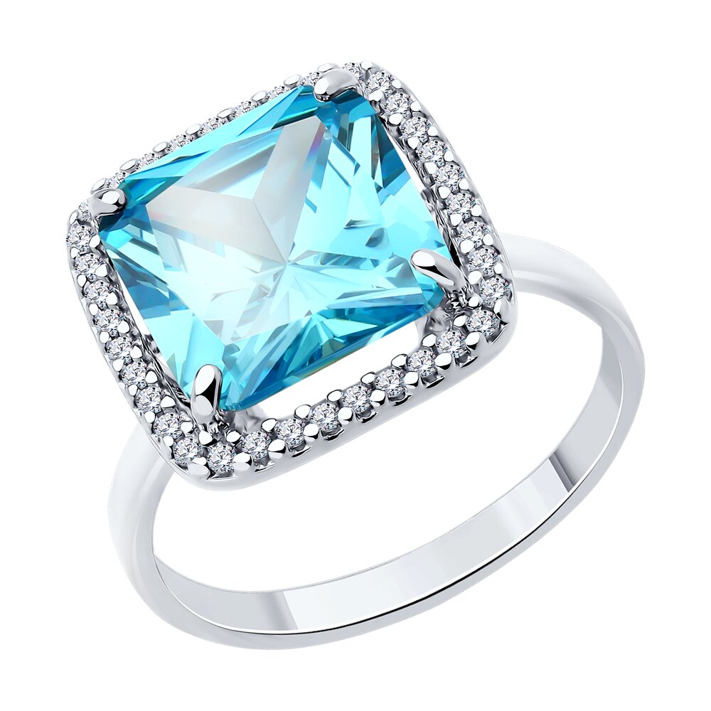 

Кольцо из серебра р. 19 SOKOLOV 94014208, фианит, 94014208