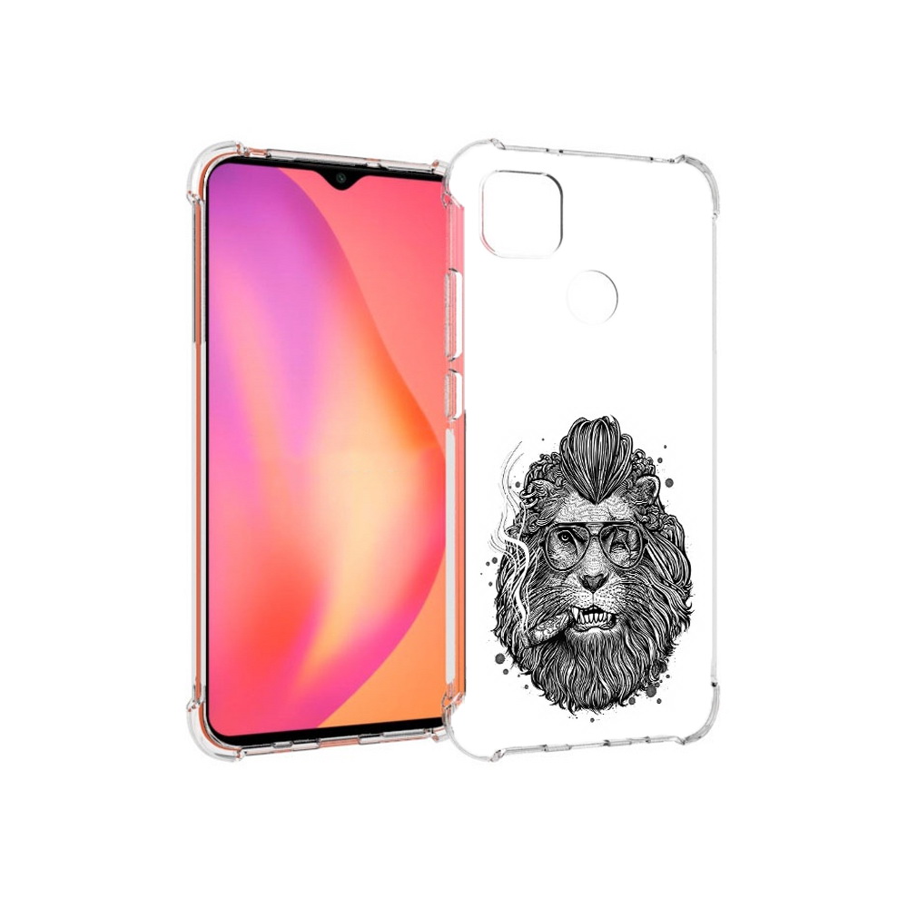 

Чехол MyPads Tocco для Xiaomi Redmi 9C курящий лев (PT152115.265.432), Прозрачный, Tocco