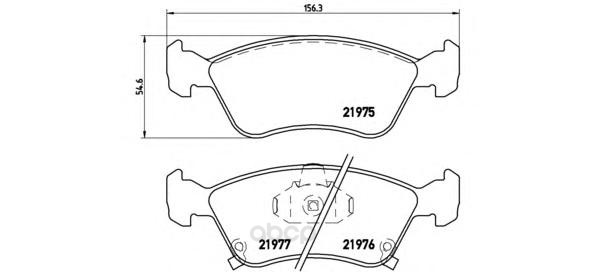 

Тормозные колодки brembo дисковые P83041