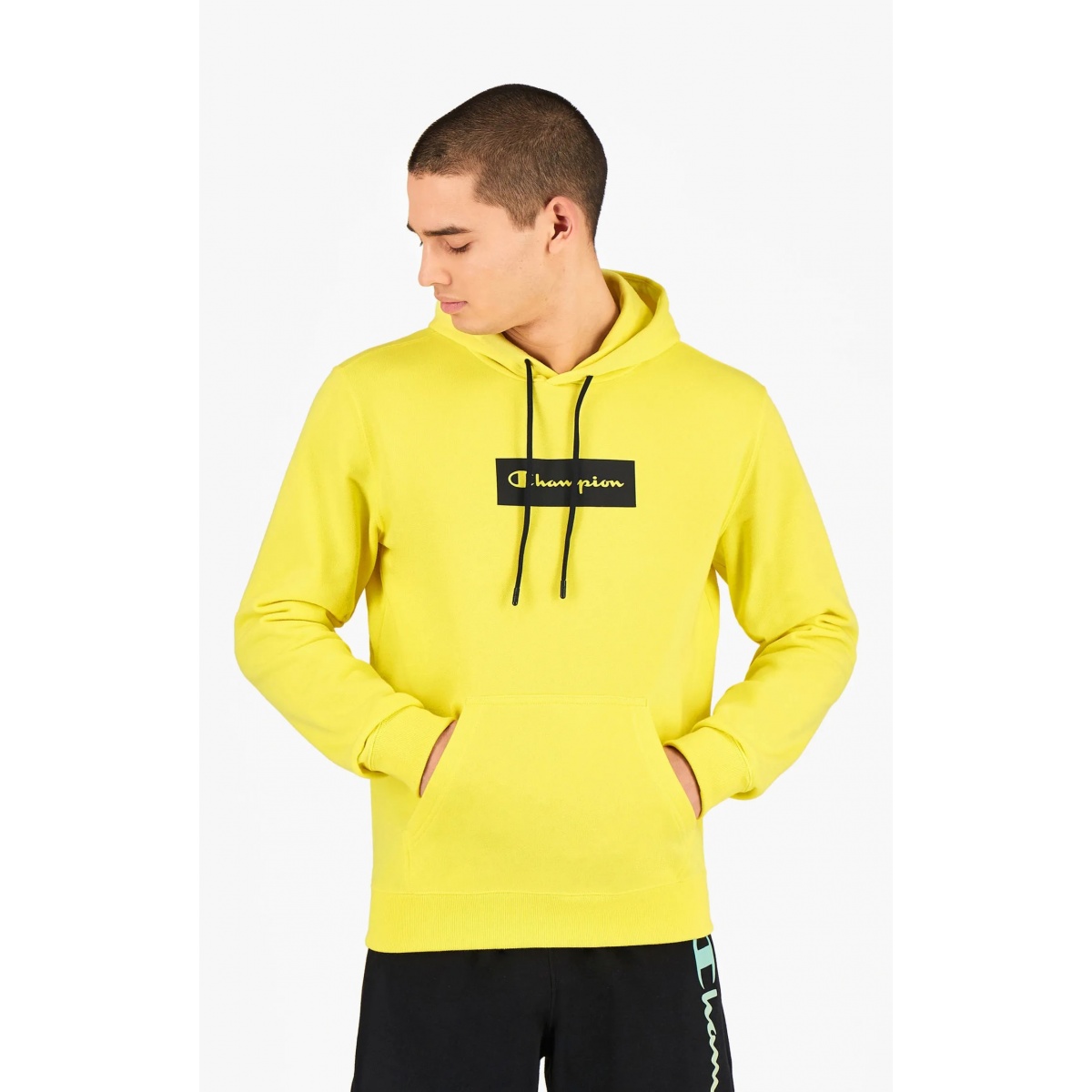 фото Толстовка мужская champion legacy american pastels hooded sweatshirt желтая s