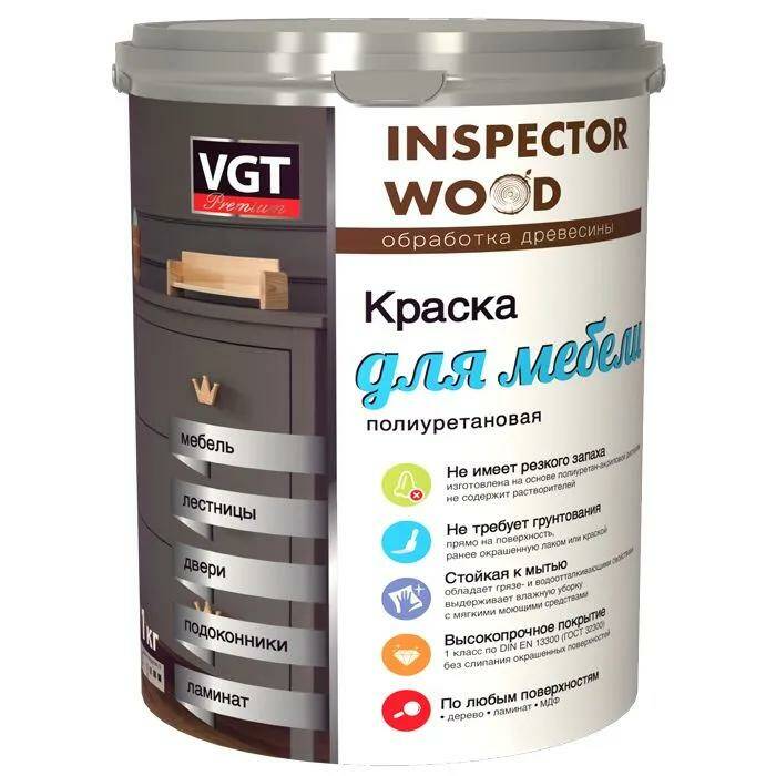 VGT RENOVA краска для мебели и ламината полиуретановая, база A, супербелая (1кг)