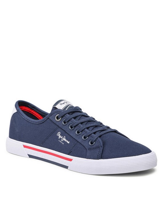 Кеды мужские Pepe Jeans Brady Men Basic PMS30816 синие 40 EU (доставка из-за рубежа)