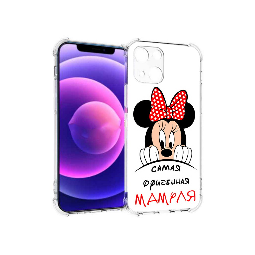 

Чехол MyPads Tocco для Apple iPhone 13 mini Самая лучшая мамуля Мини Маус, Прозрачный, Tocco