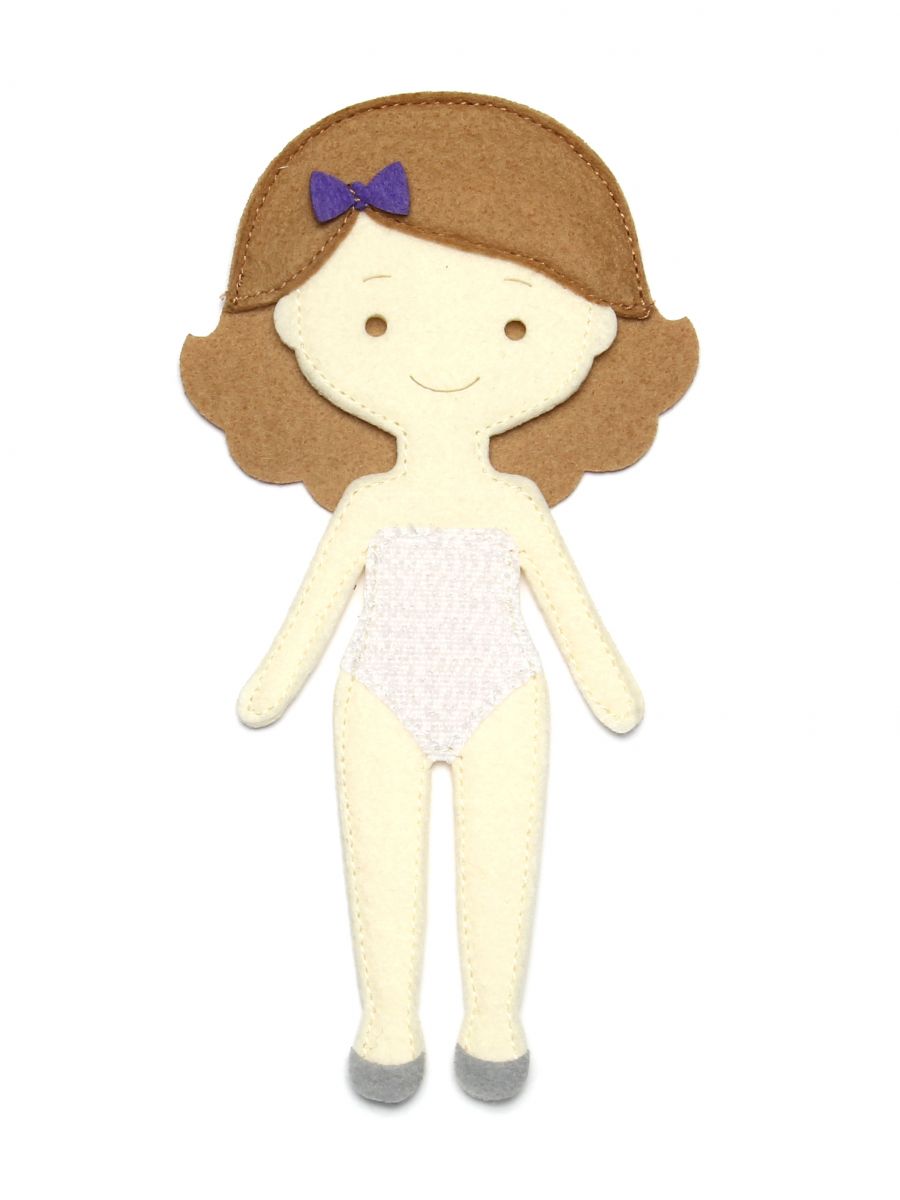 Игра из фетра Фетров Одень куклу Маленькая модница раскраска маленькая модница