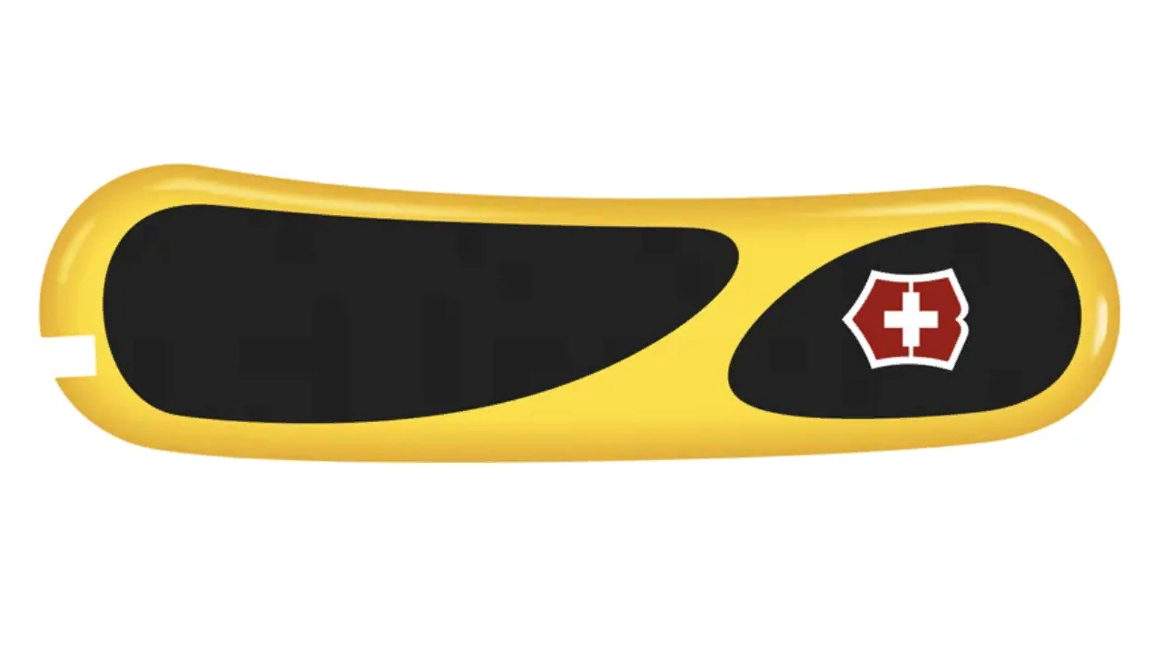 Victorinox Передняя накладка для ножей VICTORINOX 85 мм, пластиковая, жёлто-чёрная