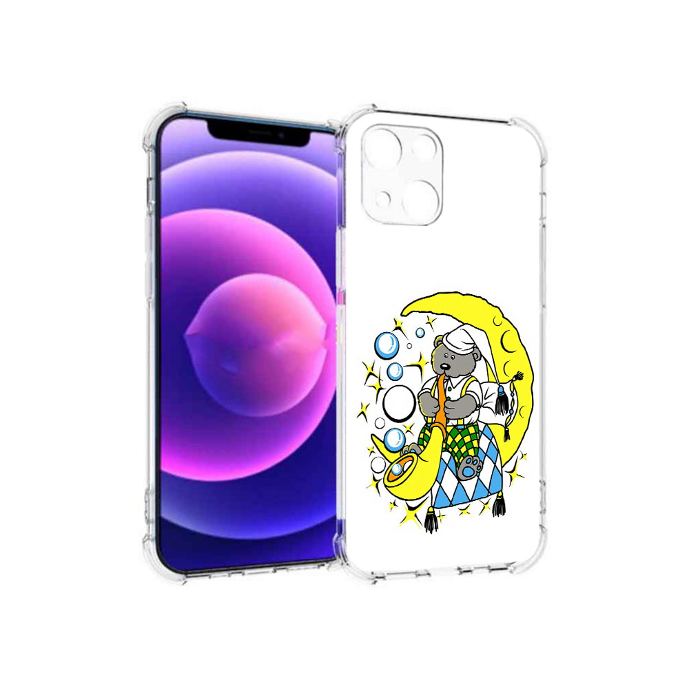 

Чехол MyPads Tocco для Apple iPhone 13 mini Сырная луна (PT162959.608.167), Прозрачный, Tocco