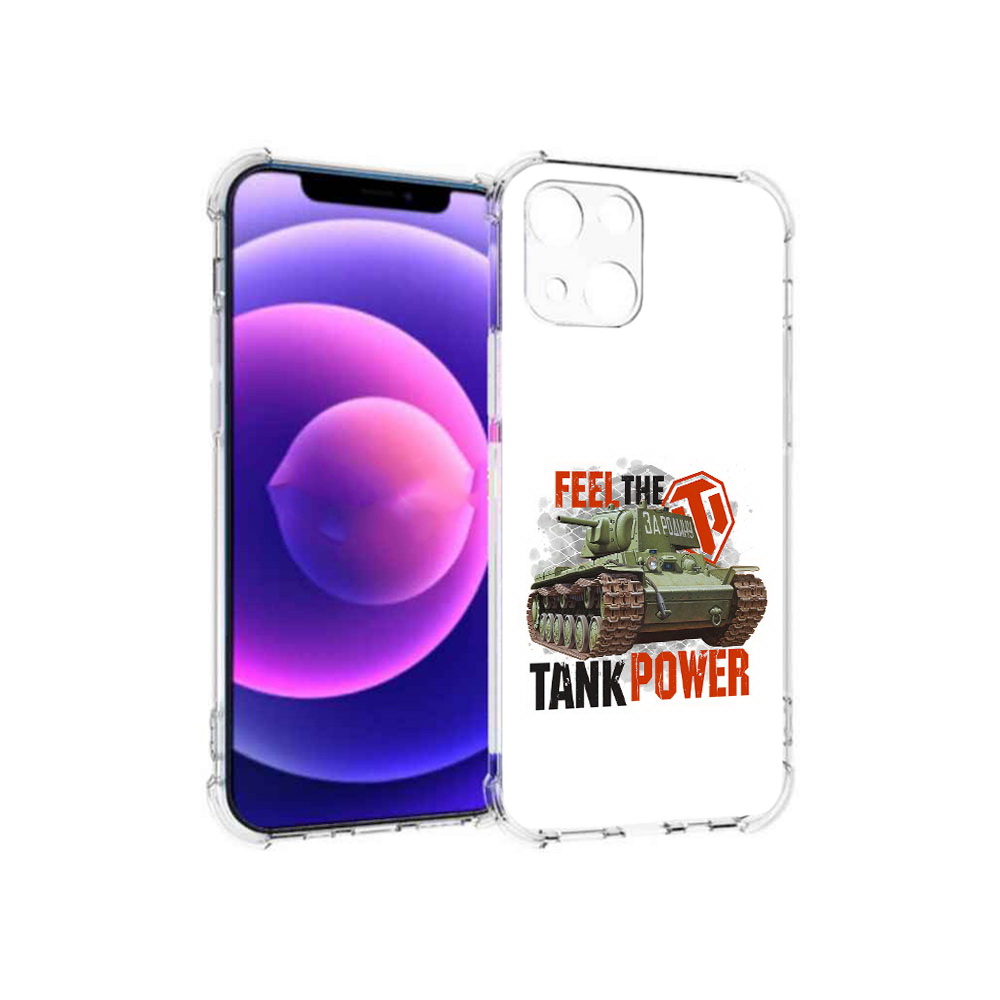 

Чехол MyPads Tocco для Apple iPhone 13 mini Танк (PT162959.608.169), Прозрачный, Tocco
