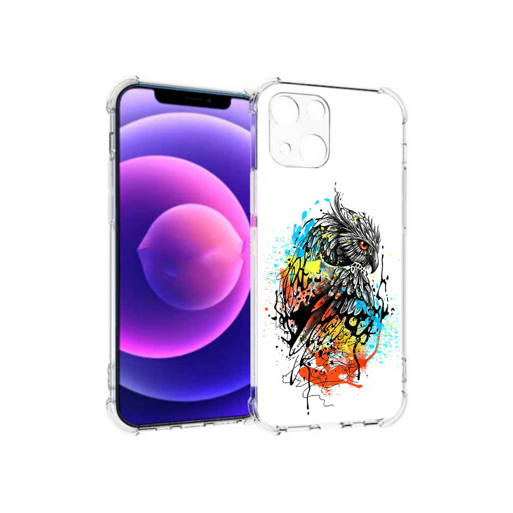 

Чехол MyPads Tocco для Apple iPhone 13 mini Творческая сова (PT162959.608.170), Прозрачный, Tocco