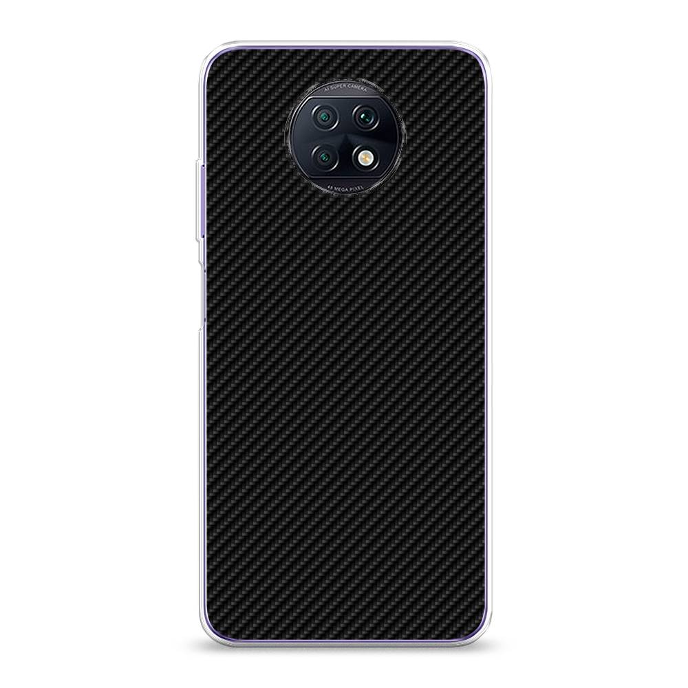 фото Силиконовый чехол "черный карбон" на xiaomi redmi note 9t awog