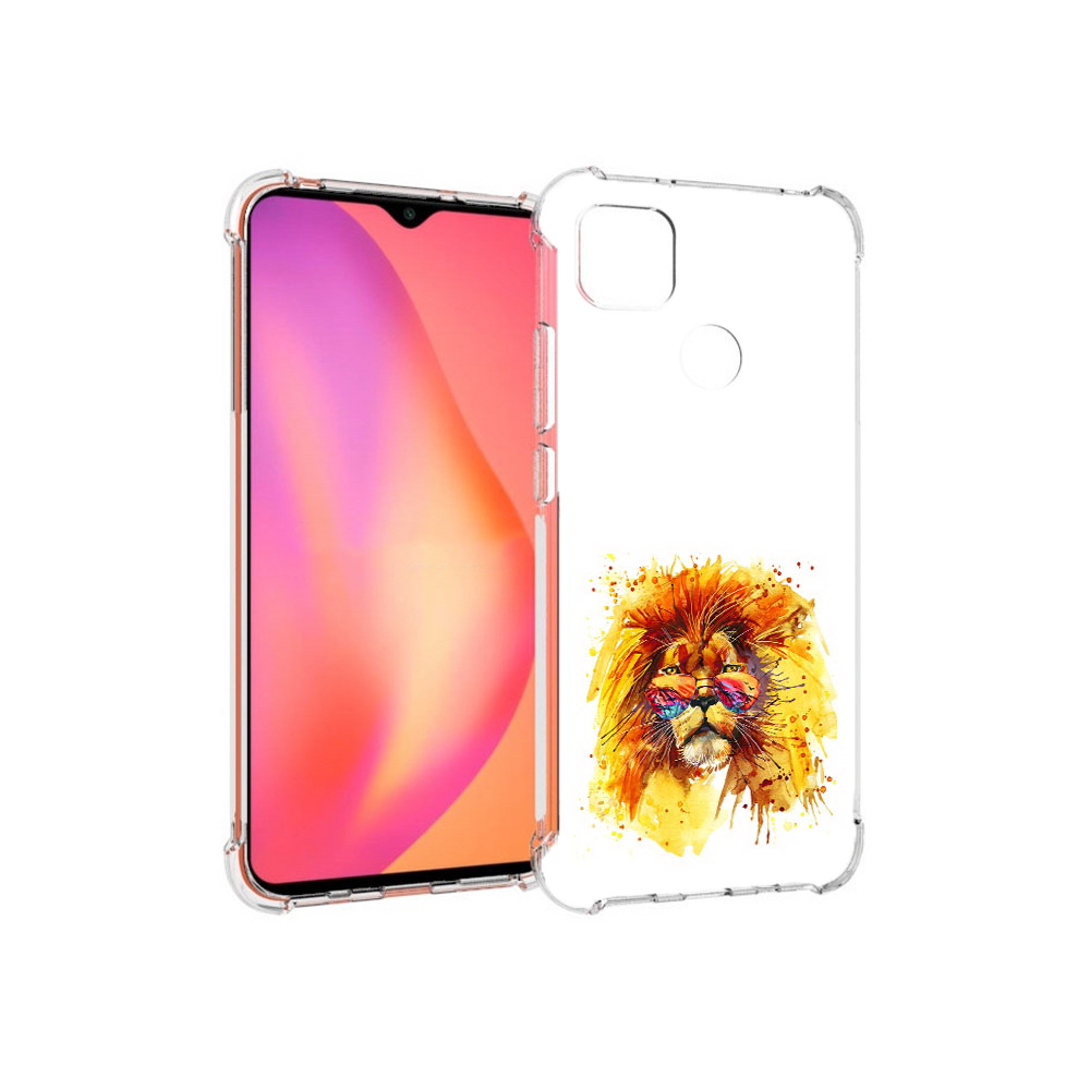 

Чехол MyPads Tocco для Xiaomi Redmi 9C лев в очках (PT152115.265.436), Прозрачный, Tocco