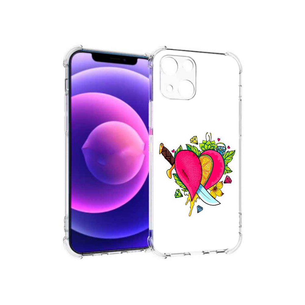 

Чехол MyPads Tocco для Apple iPhone 13 mini Фруктовое сердце (PT162959.608.188), Прозрачный, Tocco