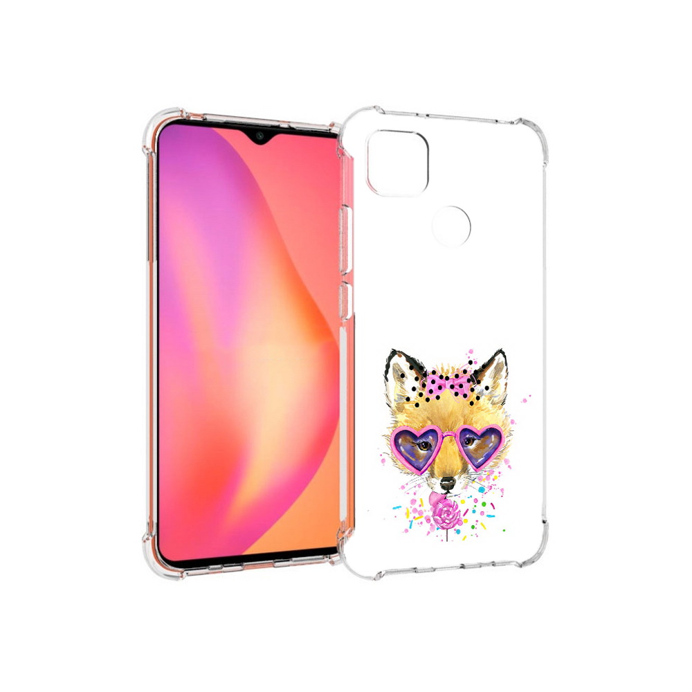

Чехол MyPads Tocco для Xiaomi Redmi 9C лисенок с бантиком (PT152115.265.441), Прозрачный, Tocco