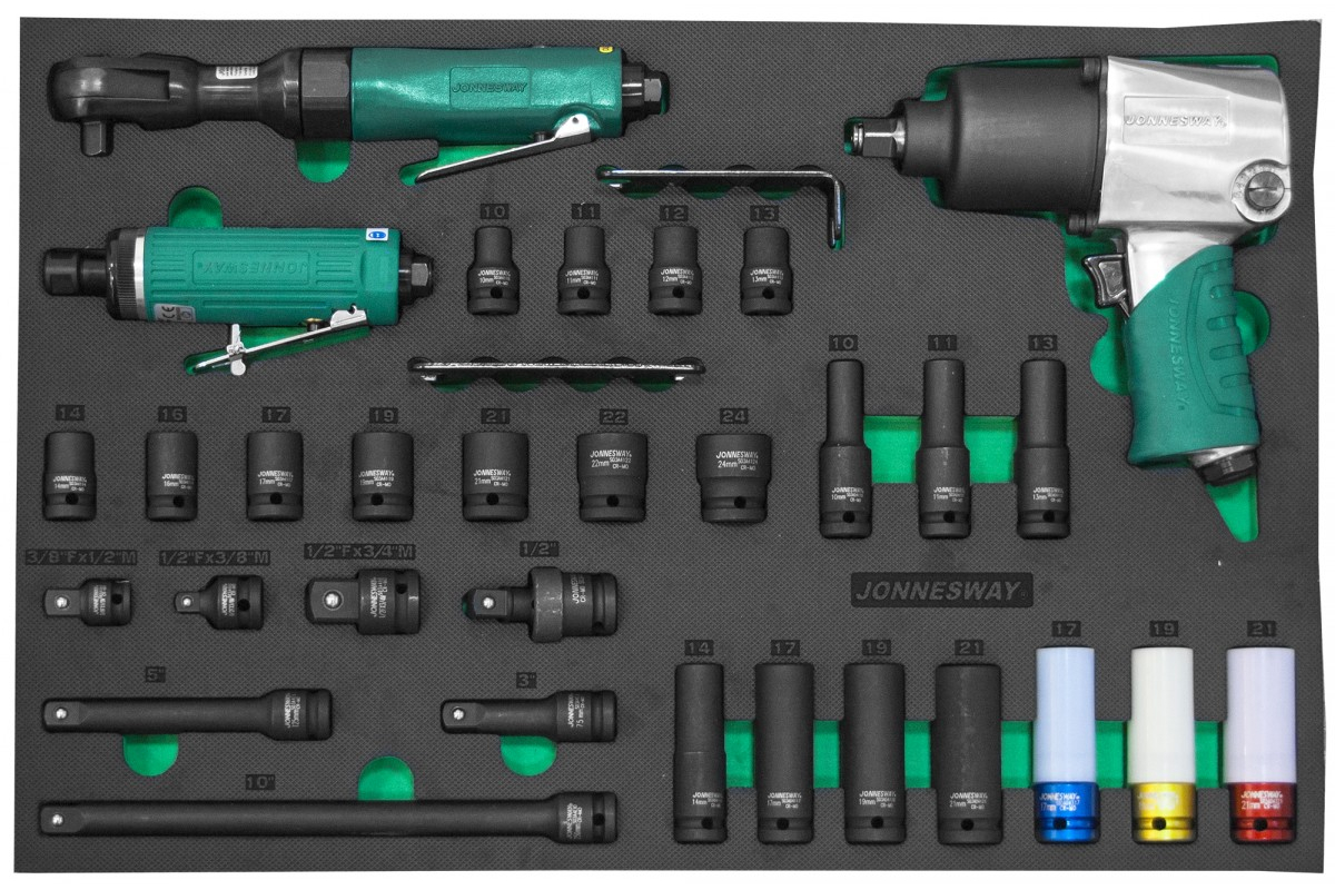 JONNESWAY Набор пневматического инструмента 1/2