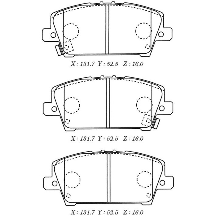 

KASHIYAMA D5147M D5147M-01_=1205 02 [45022SMGE01] !колодки дисковые п.\ Honda Cavic 1.3-1.
