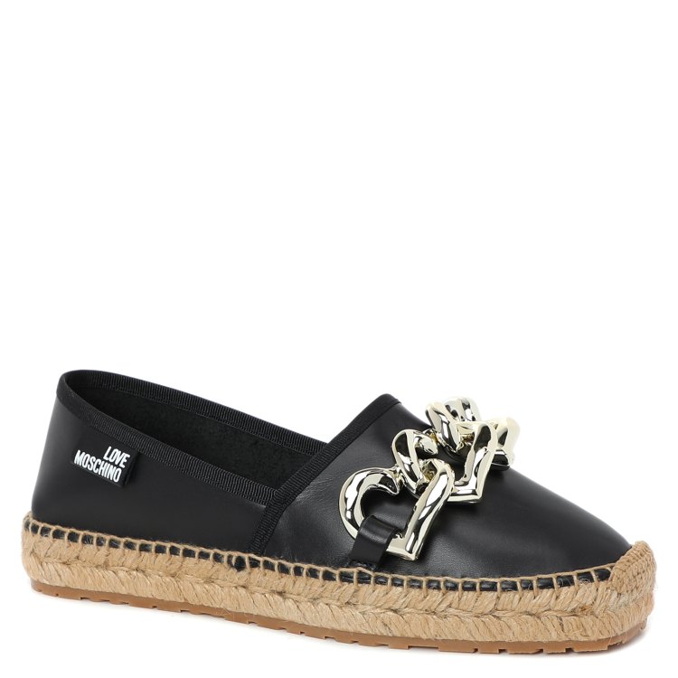 

Эспадрильи женские Love Moschino JA10392G черные 39 EU, JA10392G
