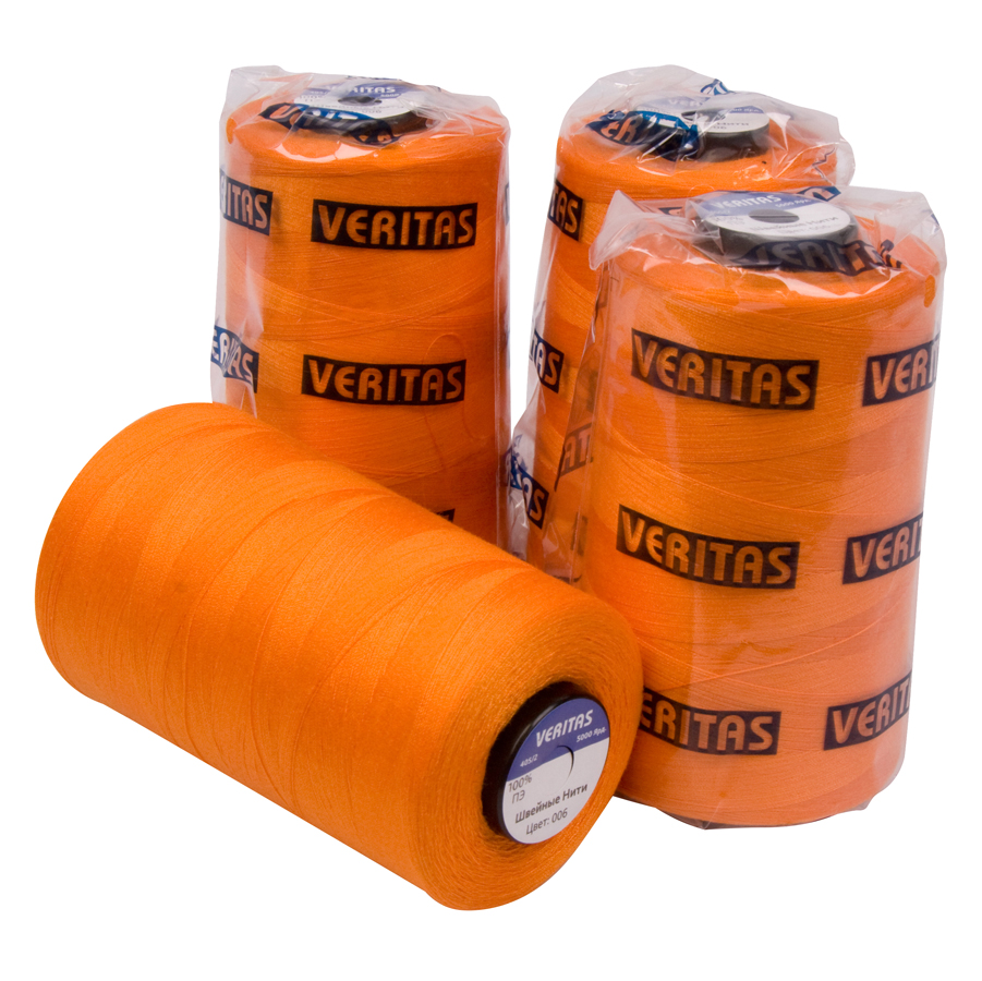 

Нить швейная 100% PE 40_2 цв S-006-4, Разноцветный, S-4