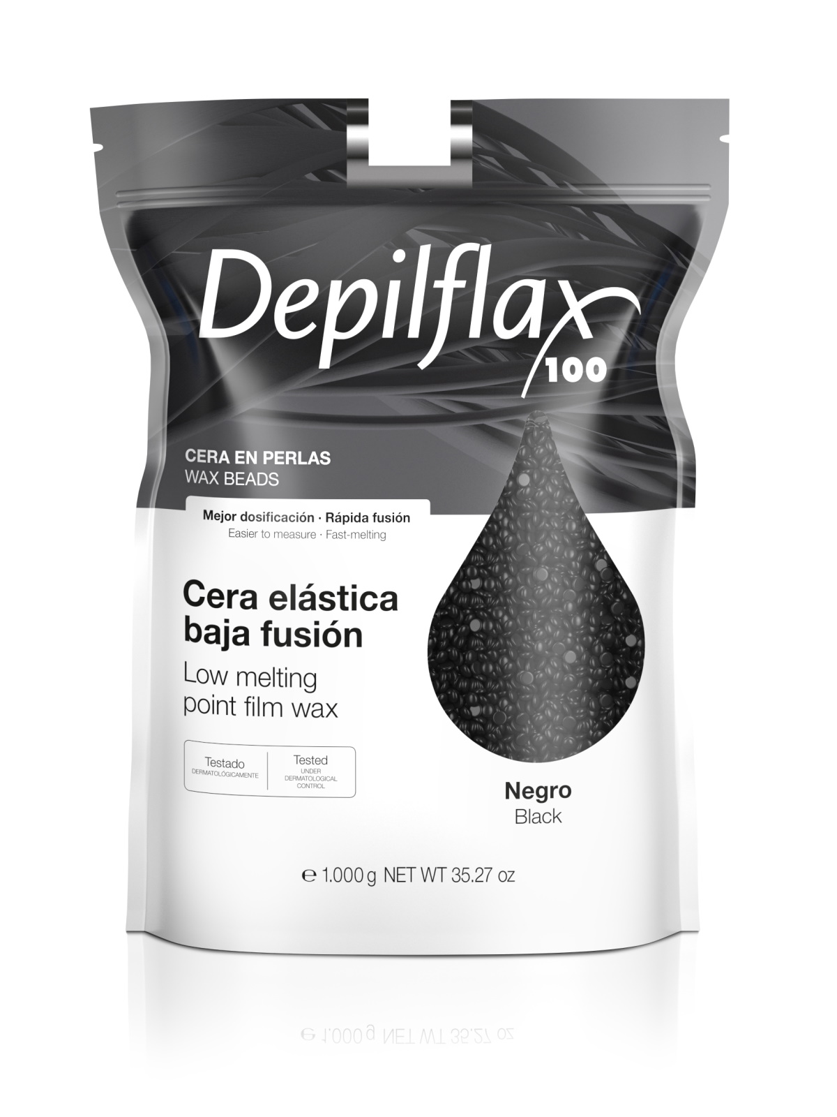 Воск для депиляции Depilflax Черный 1000 г depilflax 100 воск для депиляции в картридже лесная ягода 110 г
