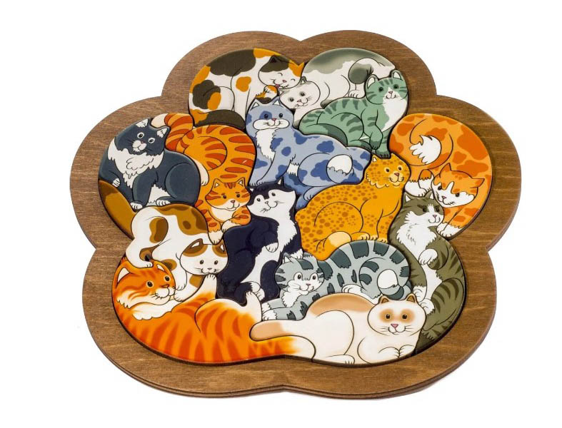 

Пазл Нескучные игры "Кошки", 14 деталей