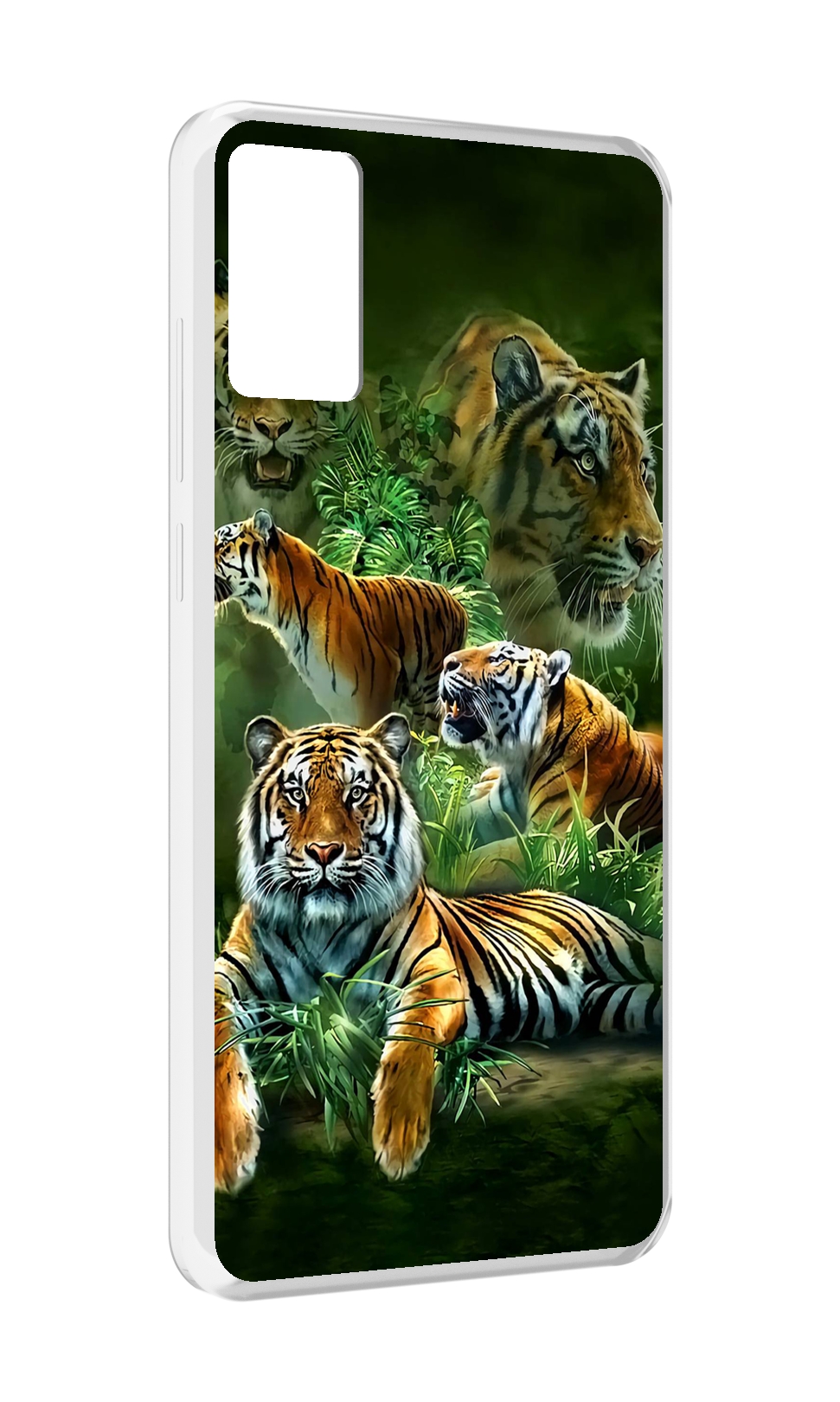 

Чехол MyPads Тигры для CUBOT P50, Прозрачный, Tocco