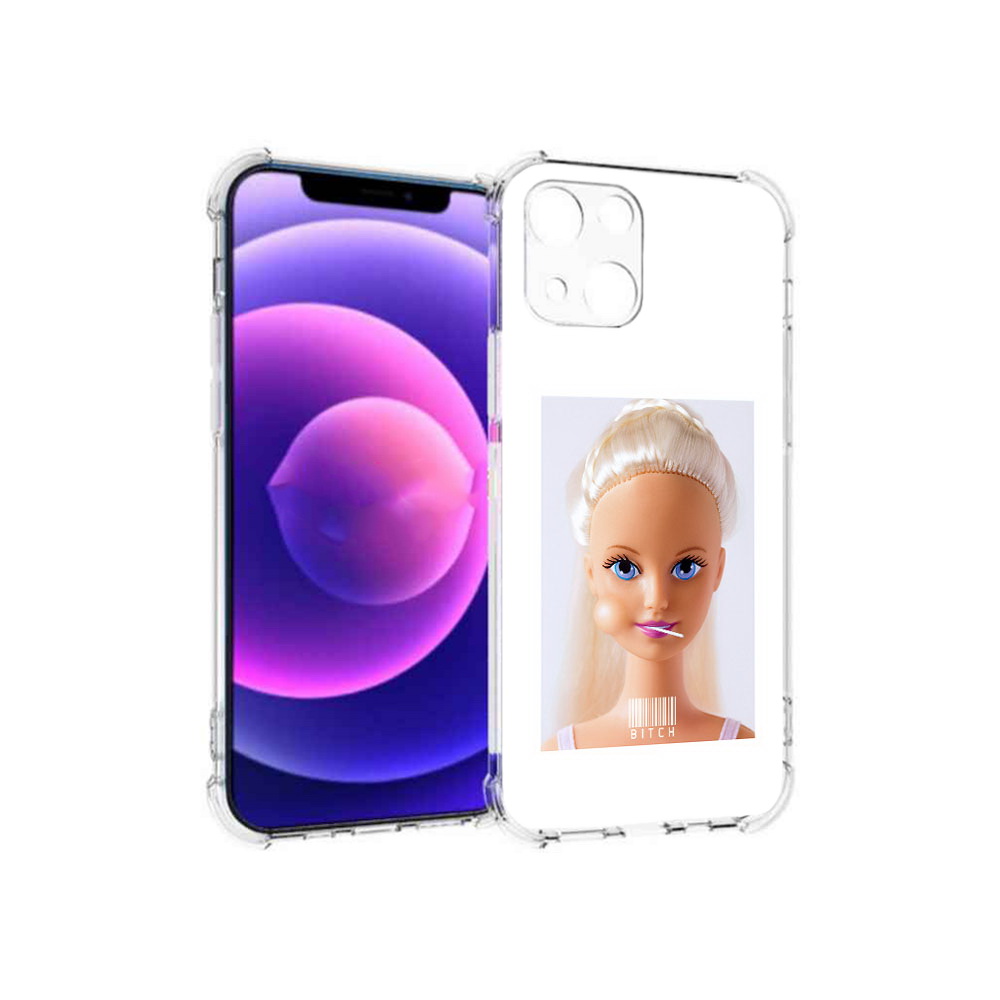 

Чехол MyPads Tocco для Apple iPhone 13 mini барби (PT162959.608.226), Прозрачный, Tocco