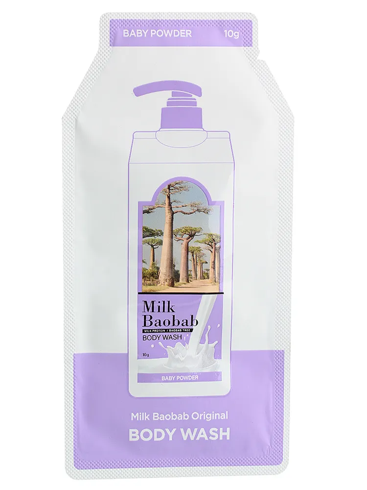 Гель для душа MILK BAOBAB Original Body Wash Baby Powder Pouch, 10 мл