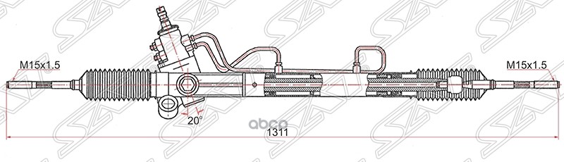 

Рейка Рулевая Toyota Camry/Lexus Es300 96-00 Lhd Sat арт. ST-44250-06120