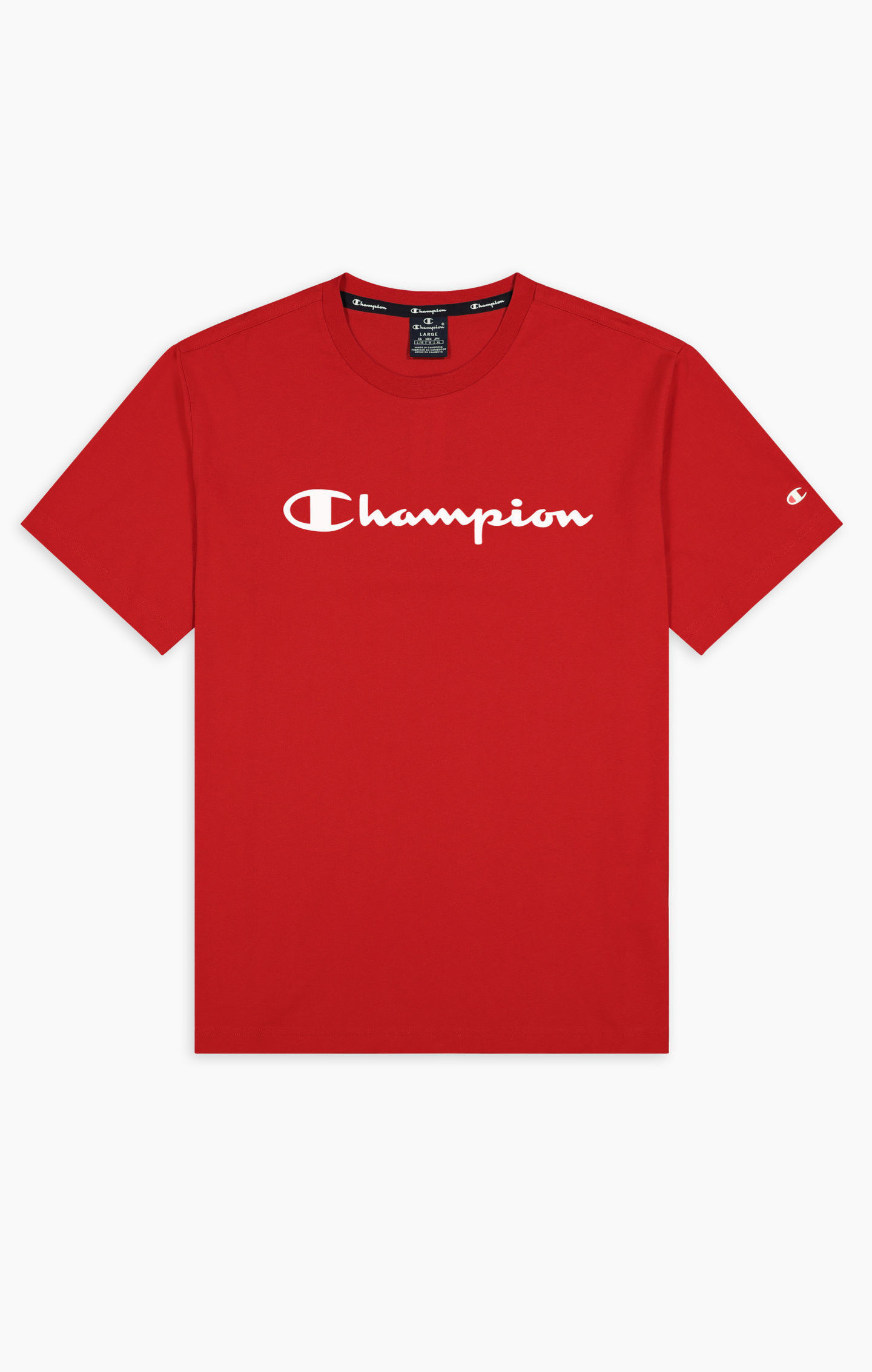 фото Футболка мужская champion legacy american classics crewneck t-shirt красная m