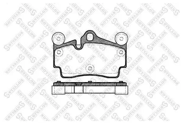 

Колодки дисковые задние с антискр. пл.\ VW Touareg 3.2/3.6/4.2/6.0/2 STELLOX 1007 000B-SX