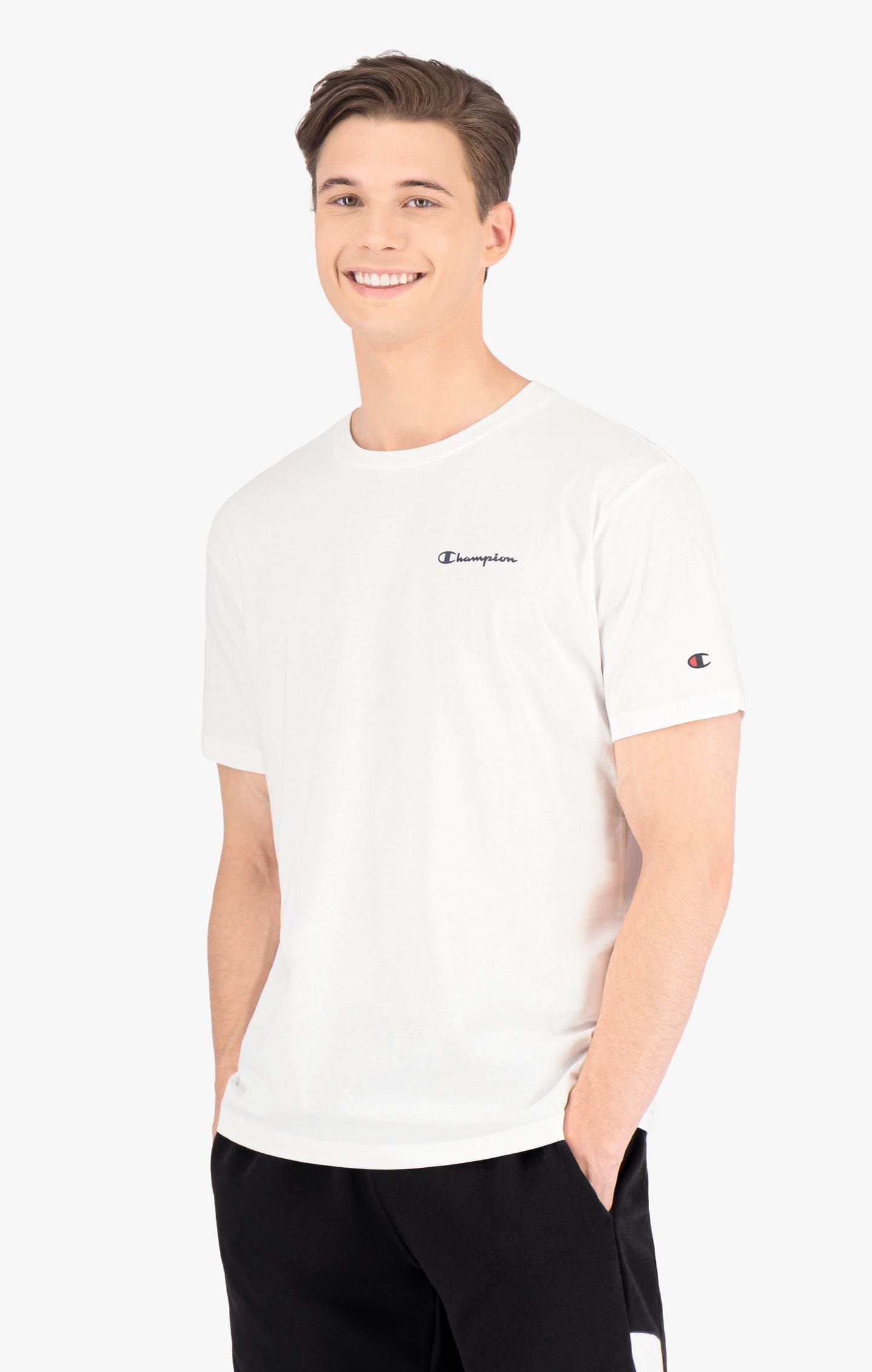 

Футболка мужская Champion Legacy American Classics Crewneck T-Shirt белая XXL, Legacy American Classics Crewneck T-Shirt