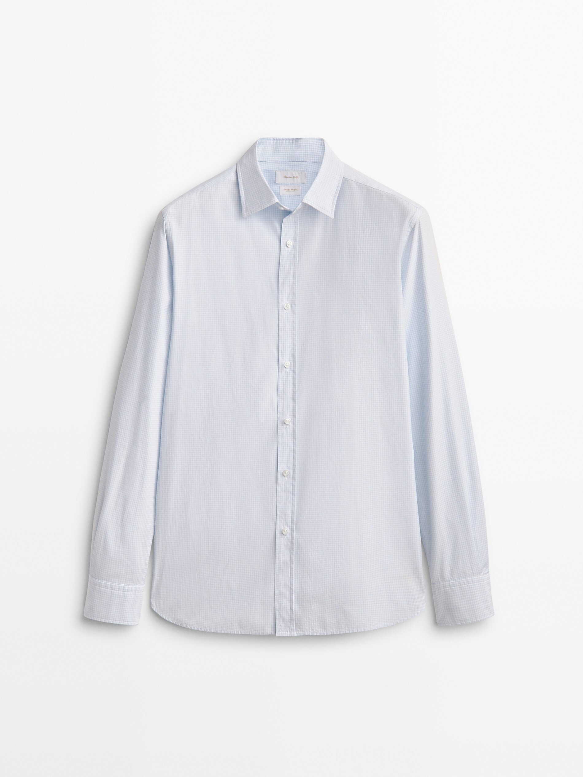 

Рубашка мужская Massimo Dutti 00132339412 синяя S, 00132339412