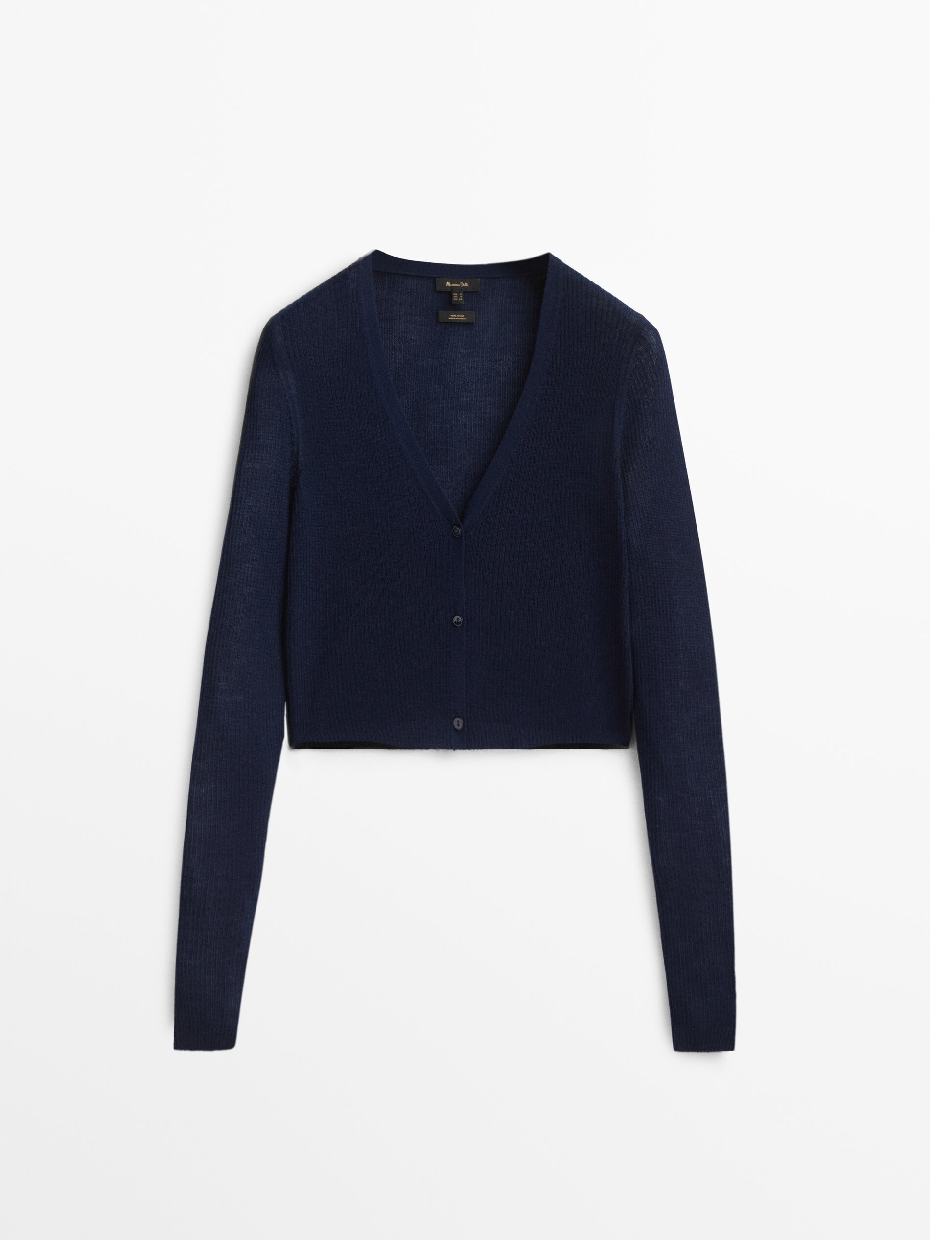 

Кардиган женский Massimo Dutti 05659653401 синий XS, 05659653401