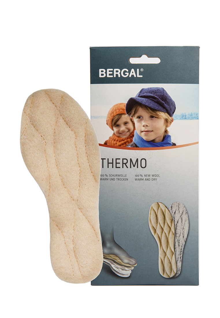 фото Стельки детские из натуральной шерсти bergal thermo р.22