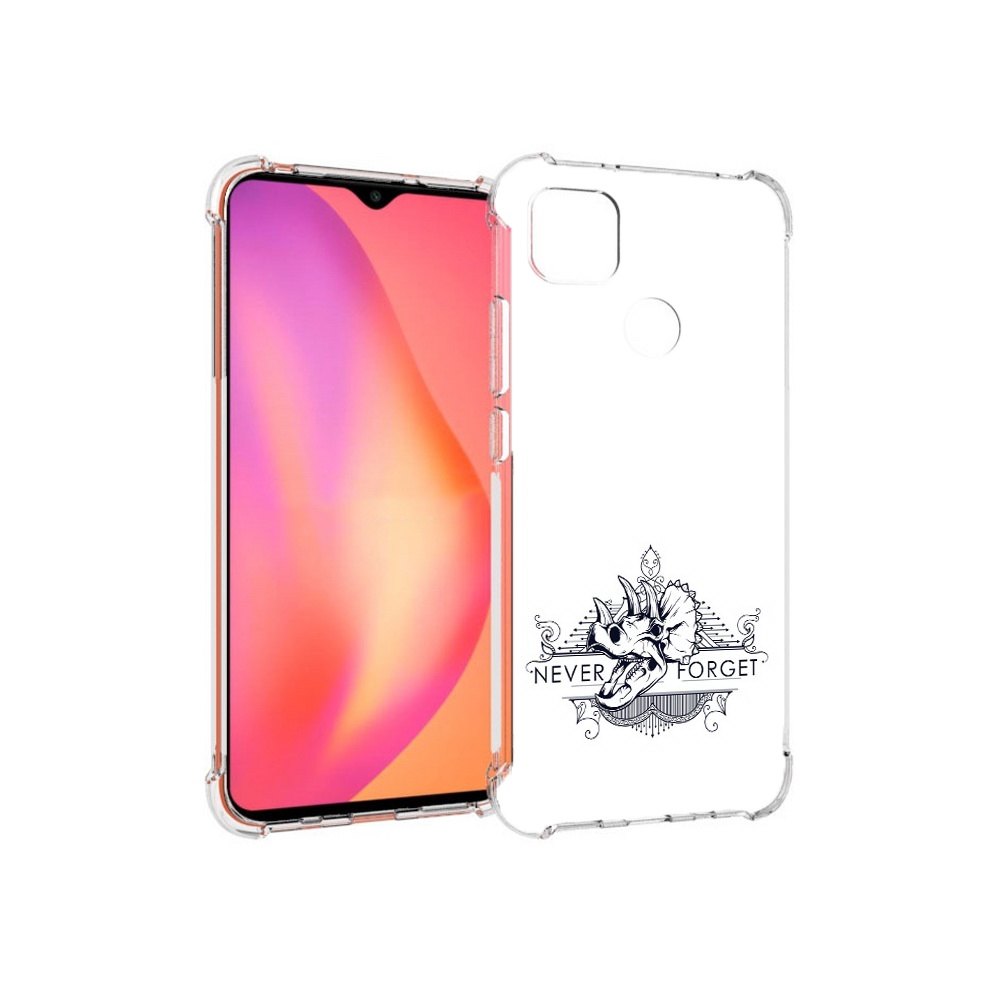 

Чехол MyPads Tocco для Xiaomi Redmi 9C логотип носорога никогда не забуду, Прозрачный, Tocco