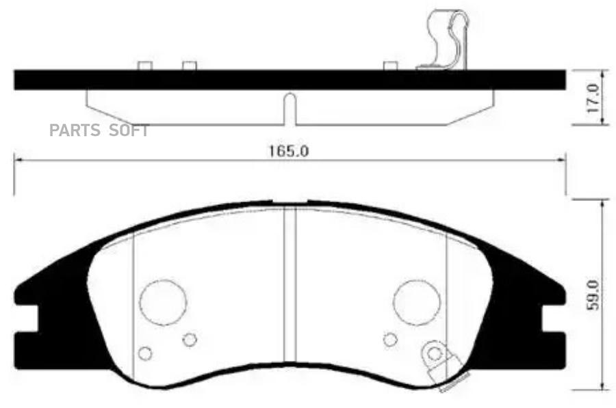

Тормозные колодки HSB HP1031