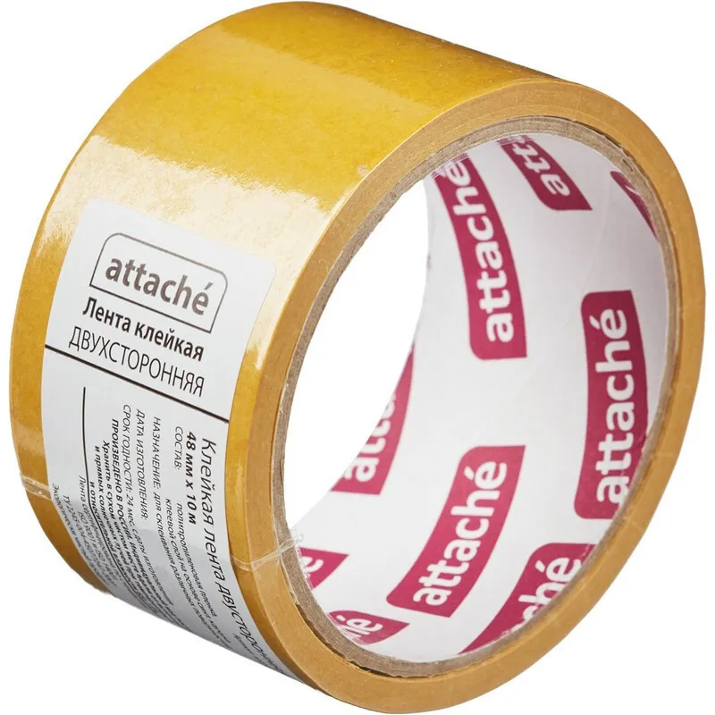 

Клейкая лента двусторонняя Attache 48mm x 10m 107250