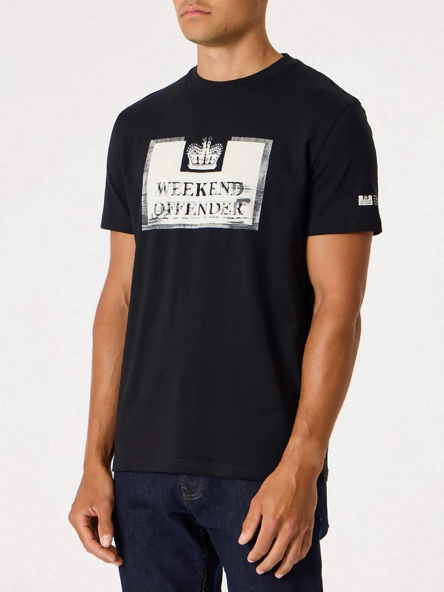 

Футболка мужская Weekend Offender PTAW2216-BLK черная XL, PTAW2216-BLK
