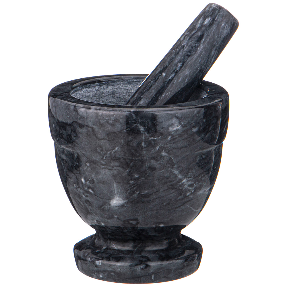 Ступка с пестиком диаметр 10,4 см высота 10,4 см Agness (182971)