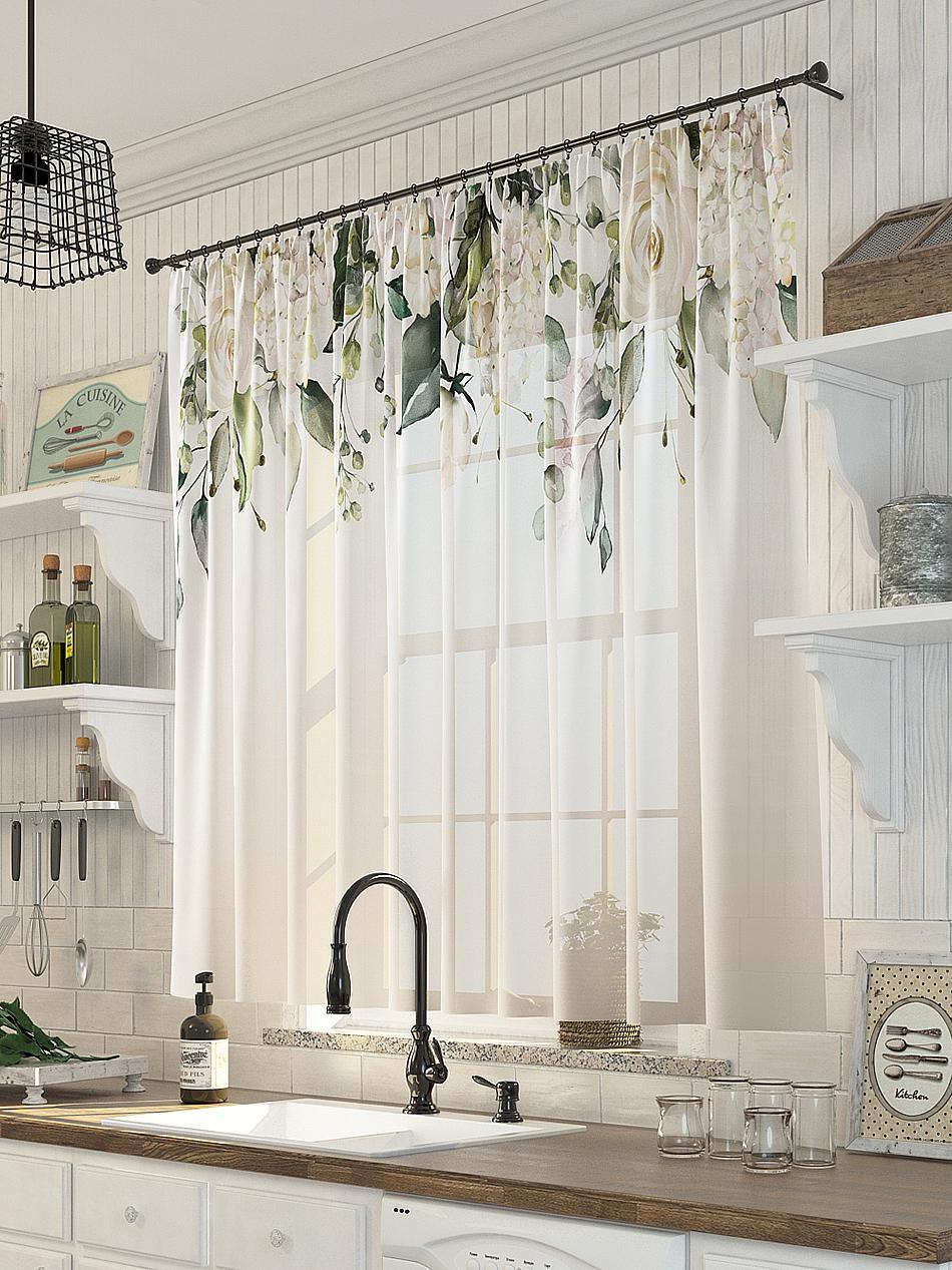 

Тюль AT HOME / шторы в комнату 300х150 см / Вилс (бежевый), 533120