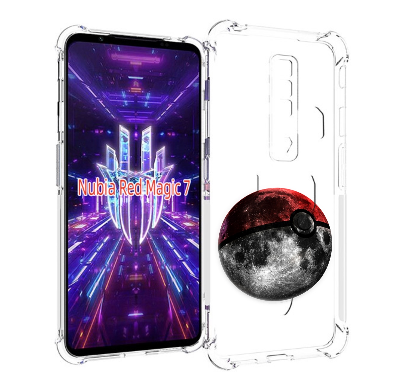 

Чехол MyPads планета покебол для ZTE Nubia Red Magic 7, Прозрачный, Tocco
