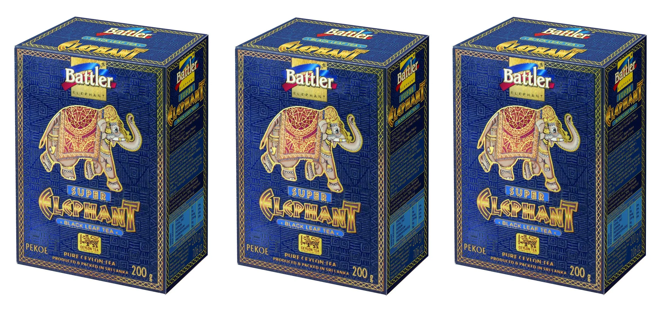 

Чай черный Battler листовой Супер слон, 200 г х 3 шт