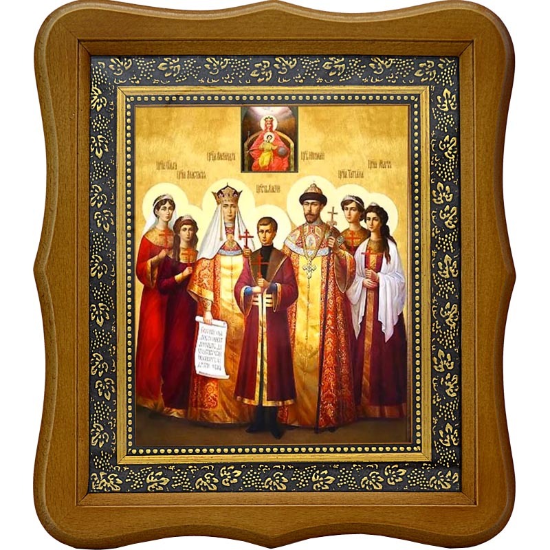 

Царская семья. Икона на холсте.