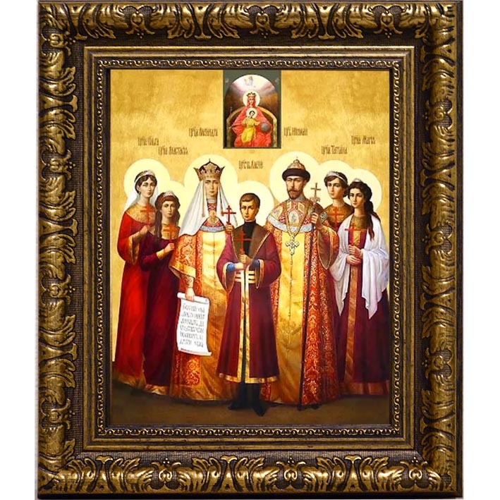 

Царская семья. Икона на холсте.