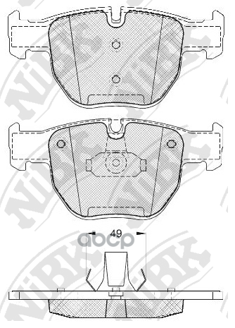 

Комплект тормозных колодок NiBK PN0334