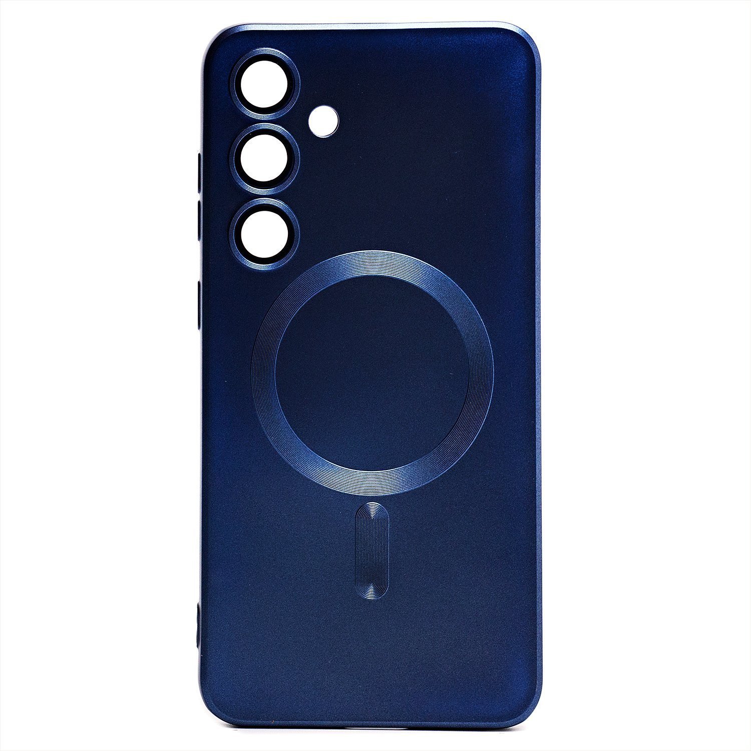 

Чехол для Samsung SM-S926B (Galaxy S24 Plus) силиконовый Matte MagSafe темно-синий