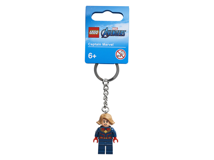 Брелок LEGO Seasonal для ключей Super Heroes Капитан Марвел 854064