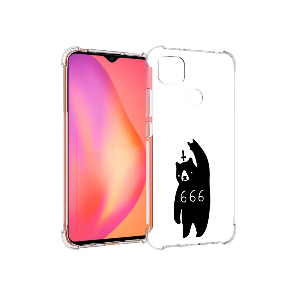 

Чехол MyPads Tocco для Xiaomi Redmi 9C медведь 666 (PT152115.265.462), Прозрачный, Tocco