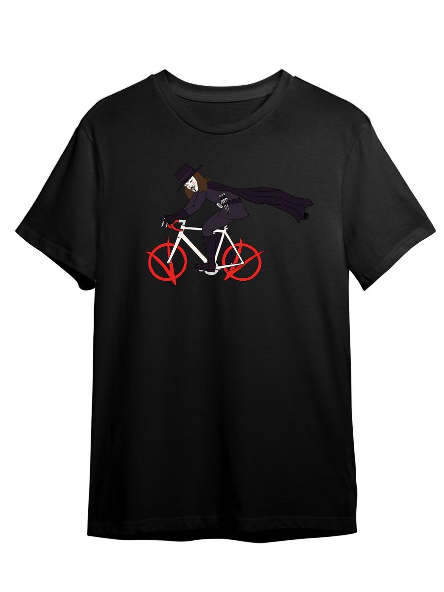 

Футболка унисекс Каждому Своё Велосипед/Bike/Вендетта SPVL6 черная 3XL, Черный, "Велосипед/Bike/Вендетта" SPVL6